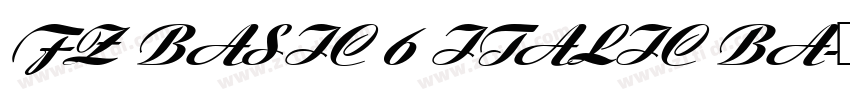 FZ BASIC 6 ITALIC BA字体转换 FZ BASIC 6 ITALIC BA字体转换